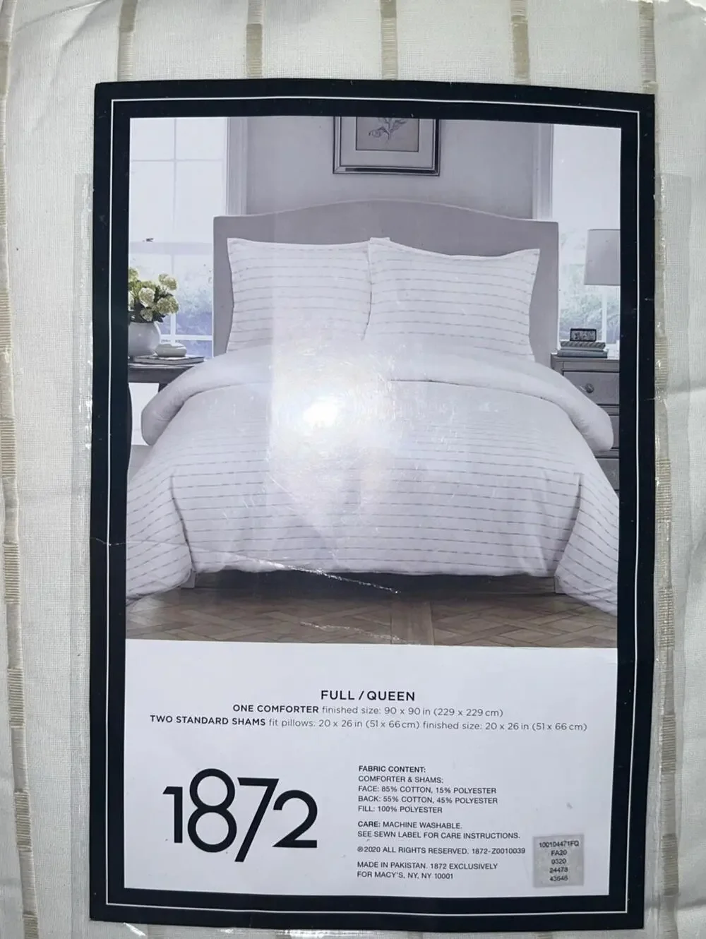 1872 3-Pc Full/Queen Comforter Set, NWT
